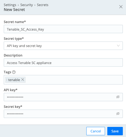 Creating the credential secret