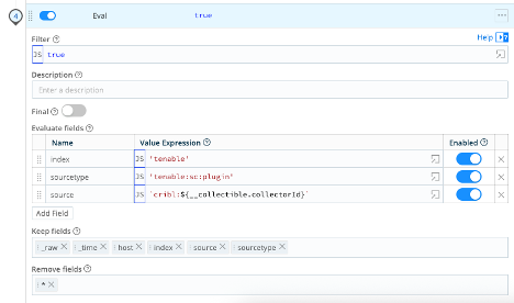 Final eval statements for the tenable_sc_plugin