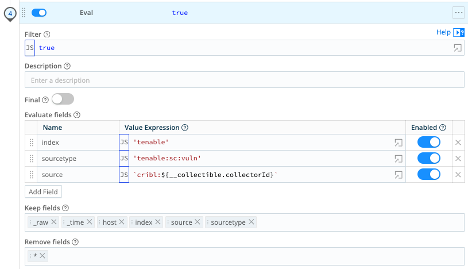 Final eval statements for the tenable_sc_vuln